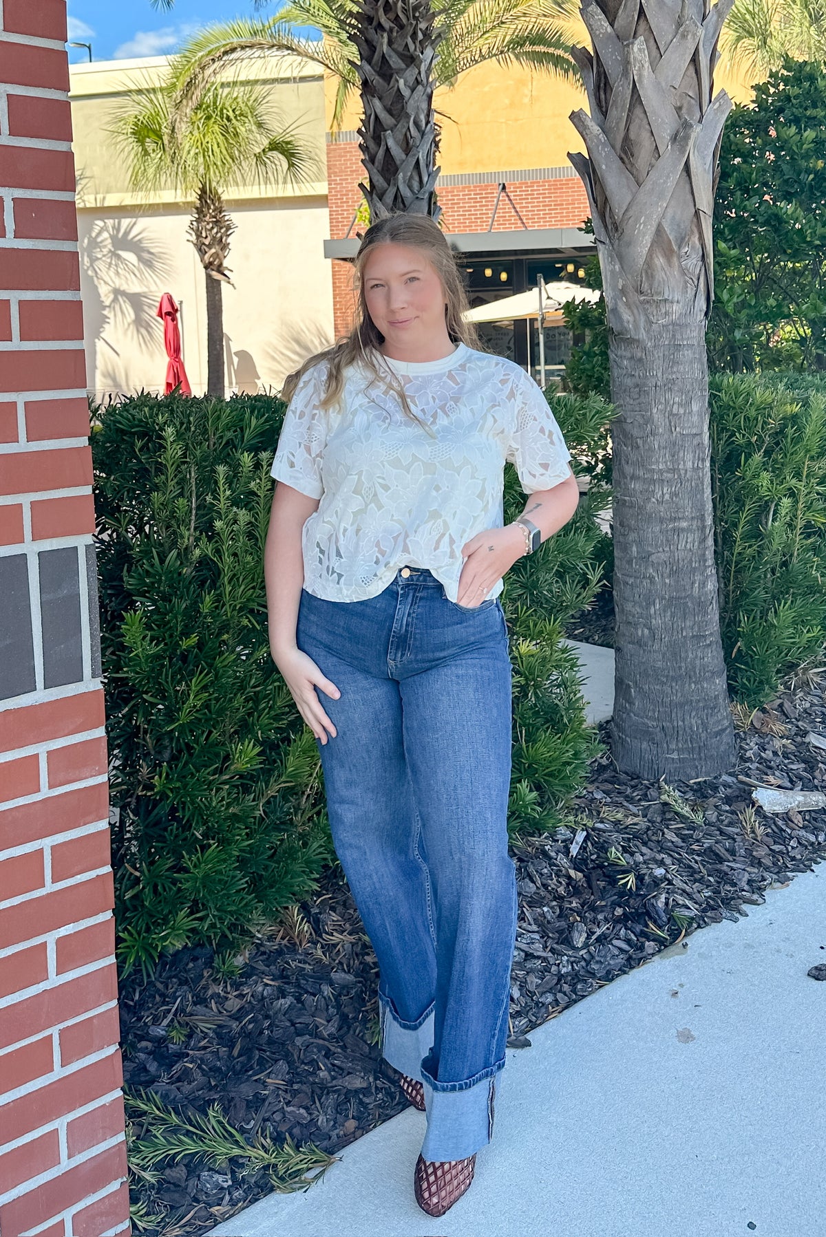 Lace Floral Top