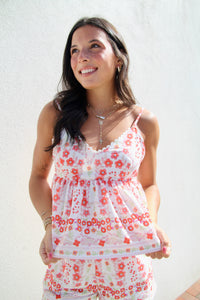 Peplum Floral Top