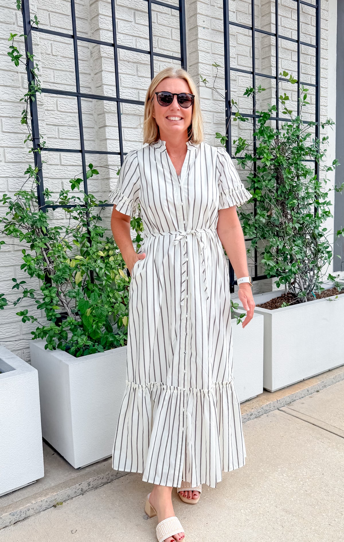 Kamara Striped Midi