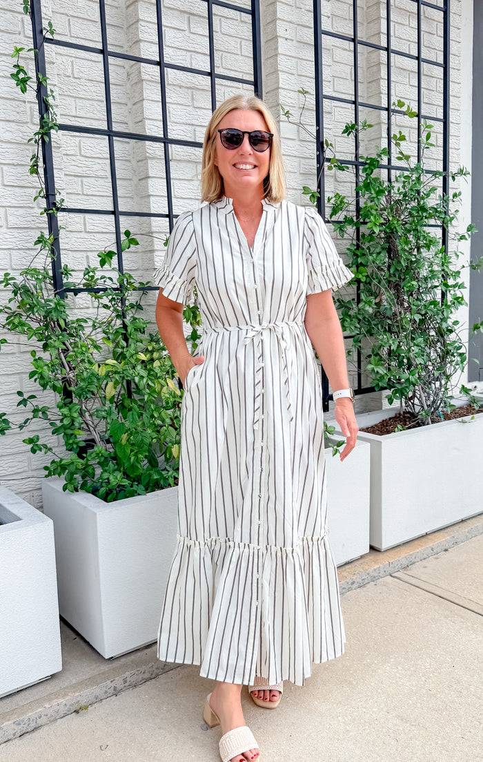Kamara Striped Midi