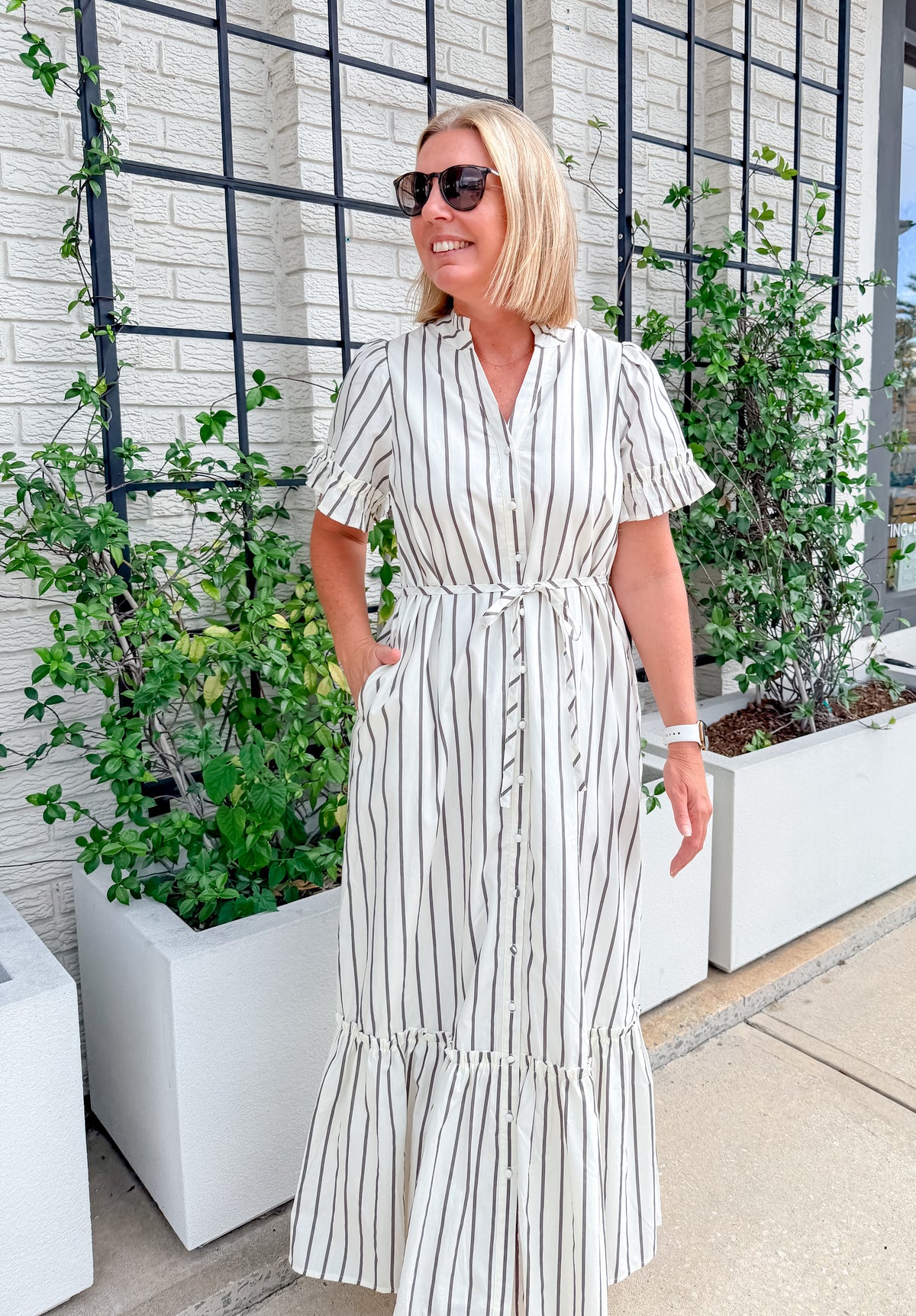 Kamara Striped Midi