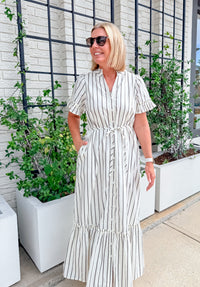 Kamara Striped Midi