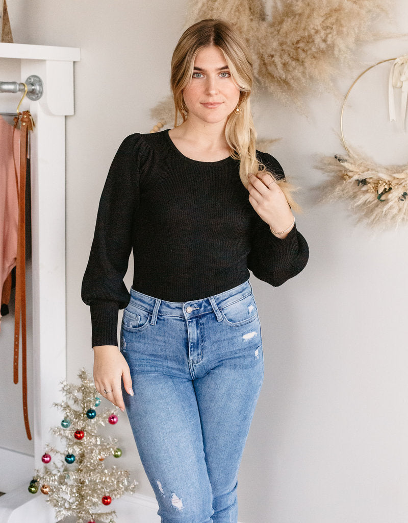 Kayla Puff Sleeve Bodysuit