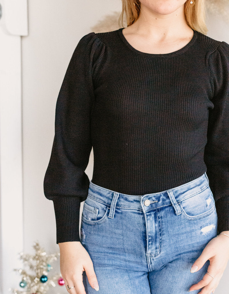 Kayla Puff Sleeve Bodysuit