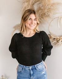 Kayla Puff Sleeve Bodysuit