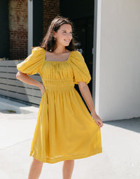 Puffle Back Dress
