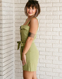 Laney Linen Romper