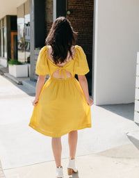 Puffle Back Dress