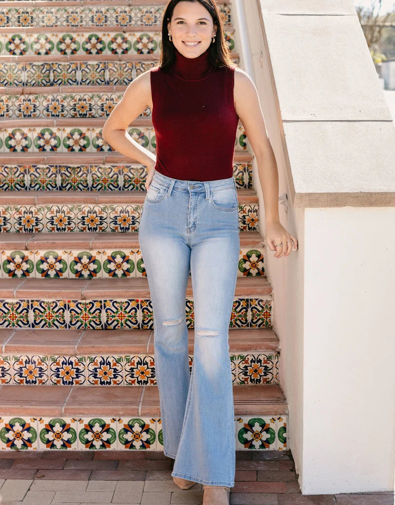 Leah High Rise Flares