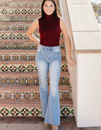 Leah High Rise Flares